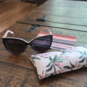 Ted Baker Black and Pink Cat-Eye Sunglasses